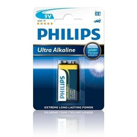 Alkalická baterie Philips 9V