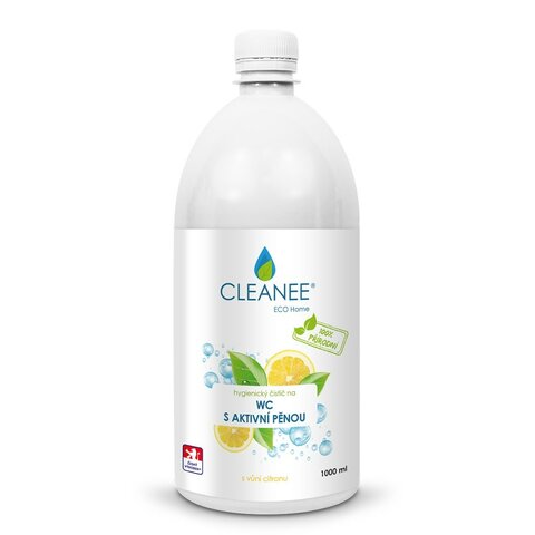 CLEANEE ECO hygienický čistič WC s aktivní pěnou s vůní citronu