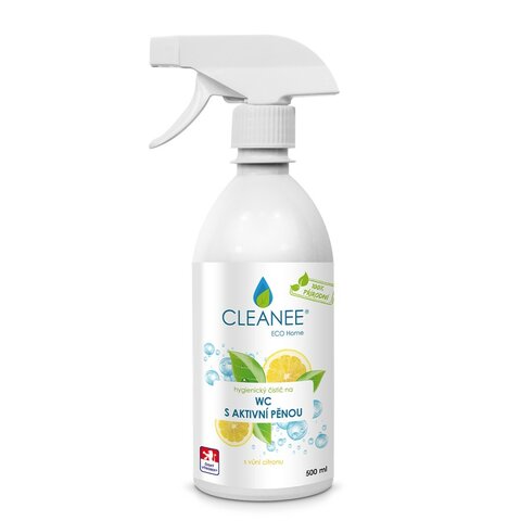 CLEANEE ECO hygienický čistič WC s aktivní pěnou s vůní citronu