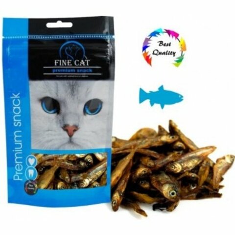 FINE CAT Sušené rybičky pro kočky 35g