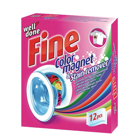 Fine Color Magnet ubrousky proti skvrnám a obarvení (růžové) 12 ks