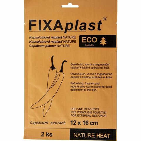 Fixaplast Eco náplast 2ks hřejivá, kapsaicínová