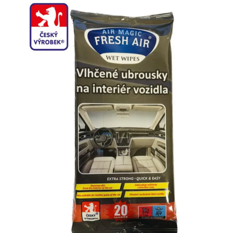 Fresh air čistící ubrousky na interiér vozidla 20 ks