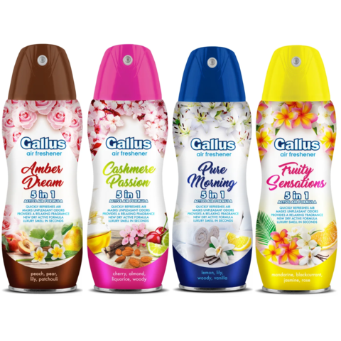 Gallus 5v1 osvěžovač vzduchu ve spreji 300ml