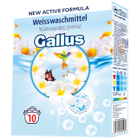 Gallus prací prášek 650 g, 60 dávek