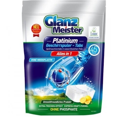 Glanz Meister Platinum Eko tablety do myčky 45ks