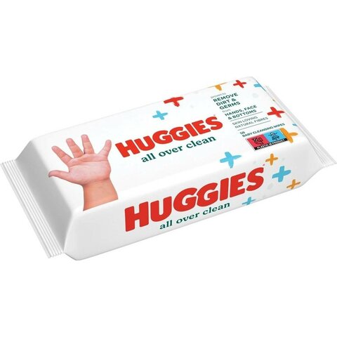 Huggies all over clean vlhčené ubrousky 56ks