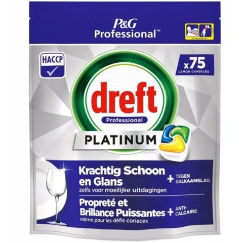 Jar Dreft Platinum Lemon tablety do myčky All in one 75 ks