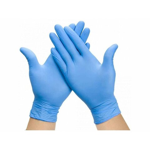 Jednorázové rukavice modré nitril