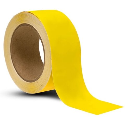 Lepicí páska PVC 48 mm x 33 m žlutá UV stabilní rýhovaná