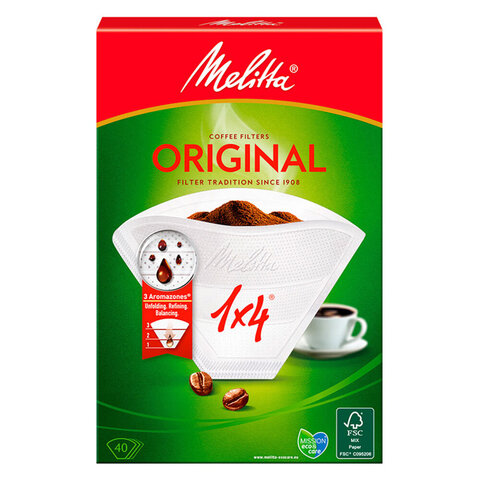 Melitta kávové filtry velikost 1x4, 40ks