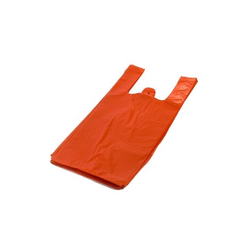 Mikrotenová taška oranžová 100 ks 28 + 14 x 480 mm