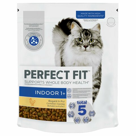 Perfect Fit granule pro kočky Indoor 1+ kuřecí 0,75Kg