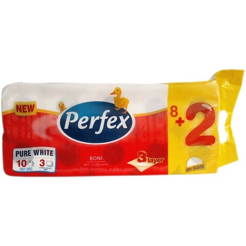 Perfex 3 vrstvý toaletní papír 10 rolí