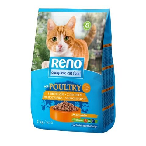 RENO granule pro kočky drůbeží 2 kg