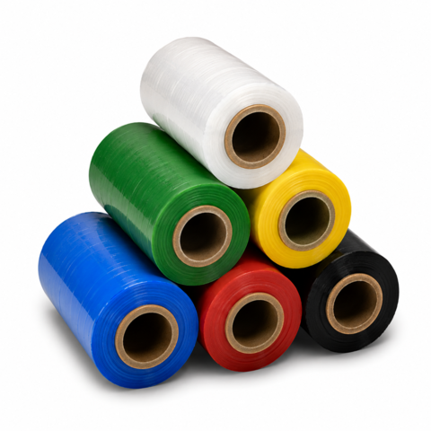 Ruční stretch fólie barevné šíře 100 mm, návin 150m Ruční stretch fólie barevné šíře 100 mm, návin 150m