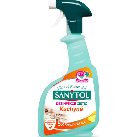 Sanytol dezinfekce odmašťující čistič kuchyně 500 ml