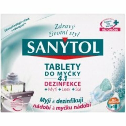 SANYTOL dezinfekční tablety do myčky 40 ks