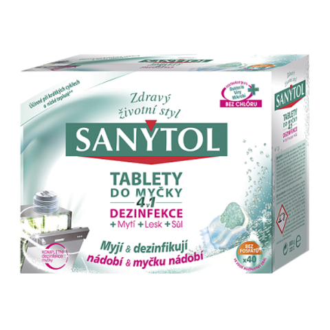 SANYTOL dezinfekční tablety do myčky 40 ks
