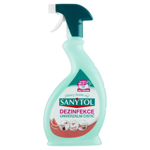 Sanytol univerzální dezinfekční čistič ve spreji grep 500 ml