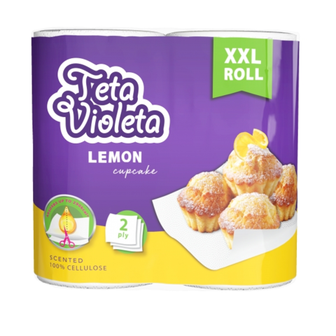 Teta Violeta XXL kuchyňské 2 vrstvé utěrky 2 ks, 22m