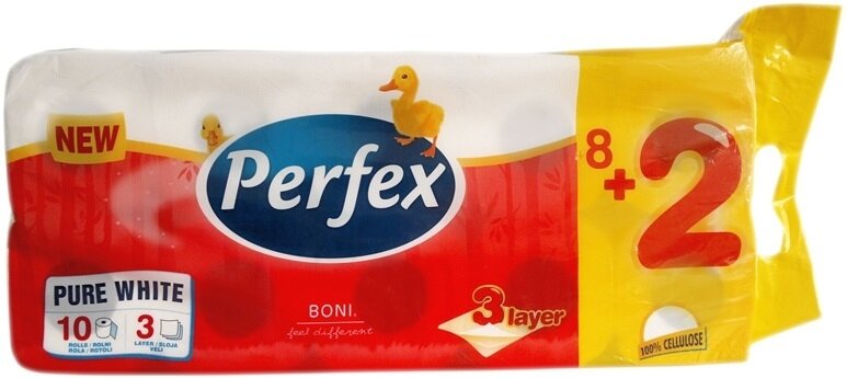 Toaletní papír Perfex 3 vrstvý 10 rolí