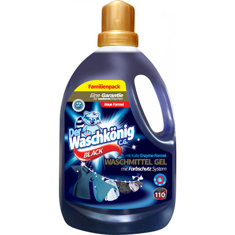 Waschkönig Black prací gel 110 praní, 3,305 L
