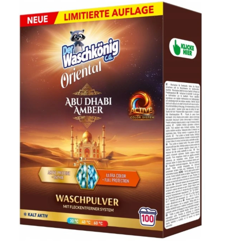 Waschkönig limitovaná edice prací prášek 6 Kg, 100 dávek Waschkönig limitovaná edice prací prášek 6 Kg, 100 dávek