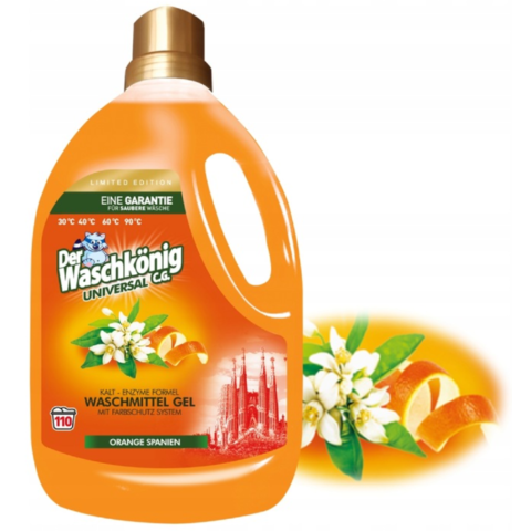Waschkönig prací gel 110 praní, 3,305 L