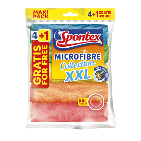XXL SPONTEX víceúčelové utěrky microfibre 5 ks