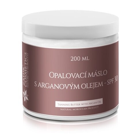 Zahir cosmetics Opalovací máslo SPF 30 s arganovým olejem 200 ml