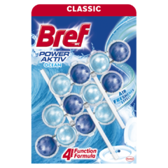 Bref power aktiv WC kuličky oceán 3x50g