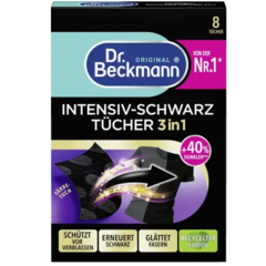 Dr. Beckmann ubrousky pro obnovu černé barvy 2in1, 8 ks
