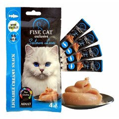 FINE CAT exclusive krémová svačinka pro kočky 4x15g