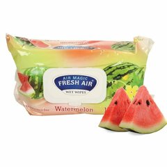Fresh Air vlhčené ubrousky s klipem meloun 100 ks