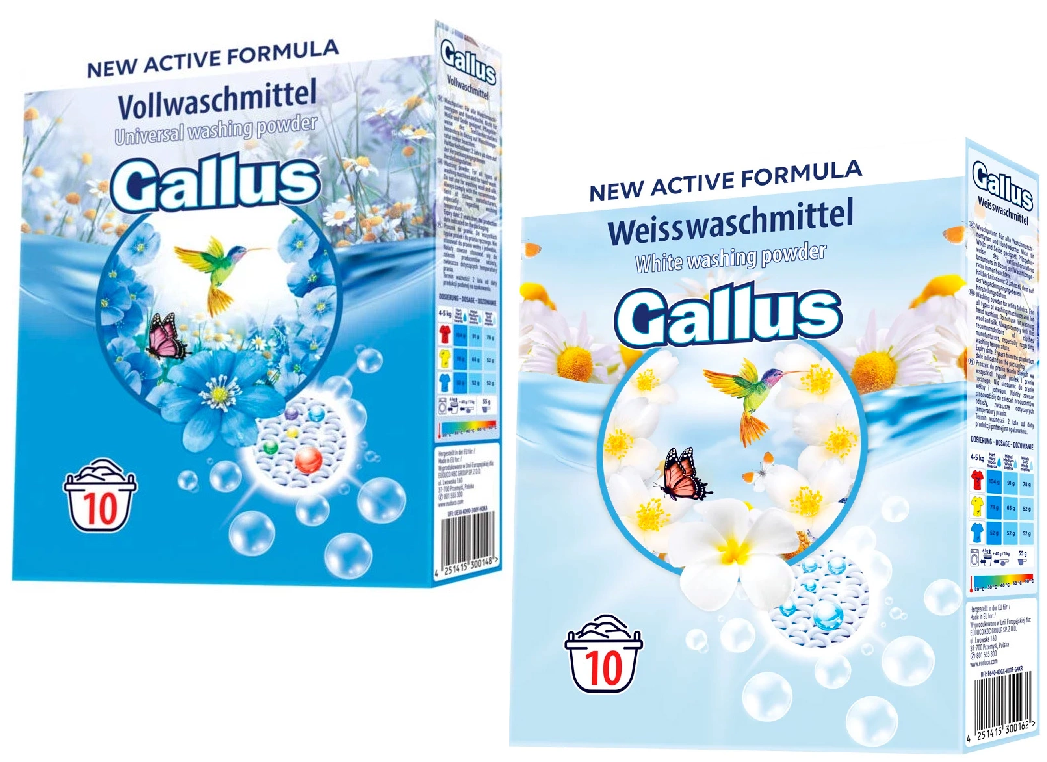 Gallus prací prášek 3,9 Kg, 60 dávek