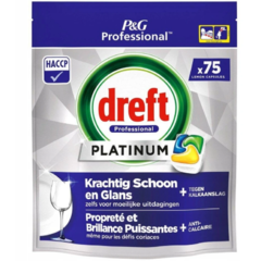 Jar Dreft Platinum Lemon tablety do myčky All in one 75 ks