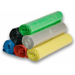 LDPE Pytle na odpad 240 L, 80my, 5 ks, extra pevné a velké