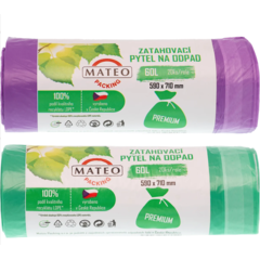 Mateo pytle do koše se zatahovací páskou 60L
