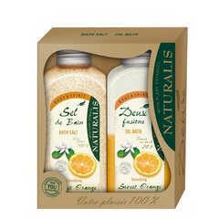 Naturalis dárková sada sůl 1kg a pěna do koupele 800ml Sweet orange