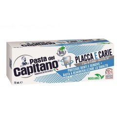 Pasta del Capitano PLACCA E CARIE - zubní pasta s fluorem pro ochranu proti plaku a kazu 75 ml