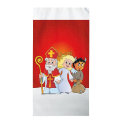 PE Vánoční sáčky se dnem 200 x 390 x 60 mm, červený