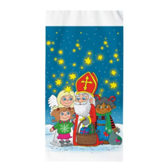 PE Vánoční sáčky se dnem 200 x 390 x 60 mm, modrý