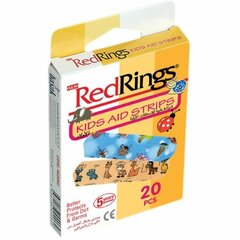 RedRings Náplasti pro děti s obrázky veselá zvířátka a broučci 20ks