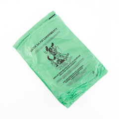 Sáčky na psí exkrementy 20 x 28 cm zelené blok 50ks