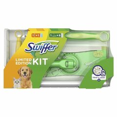 Swiffer sada 2v1 prachovka & mop (rukojeť + 1 náhrada a mop + náhrady 8 ks)