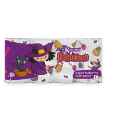 Toaletní papír KARIKA Halloween 8 rolí, 3 vrstvý