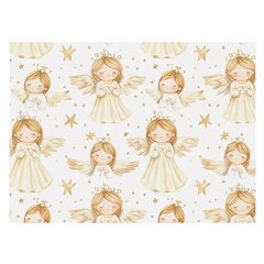 Vánoční papír 70x100 cm zlatí andílci