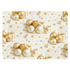 Vánoční papír 70x100 cm zlatý svícen