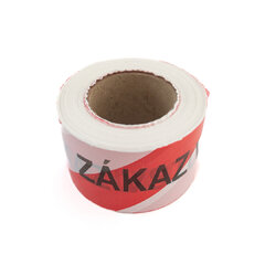 Výstražná páska nelepivá červeno/ bílá ZÁKAZ VSTUPU 80mm x 200m